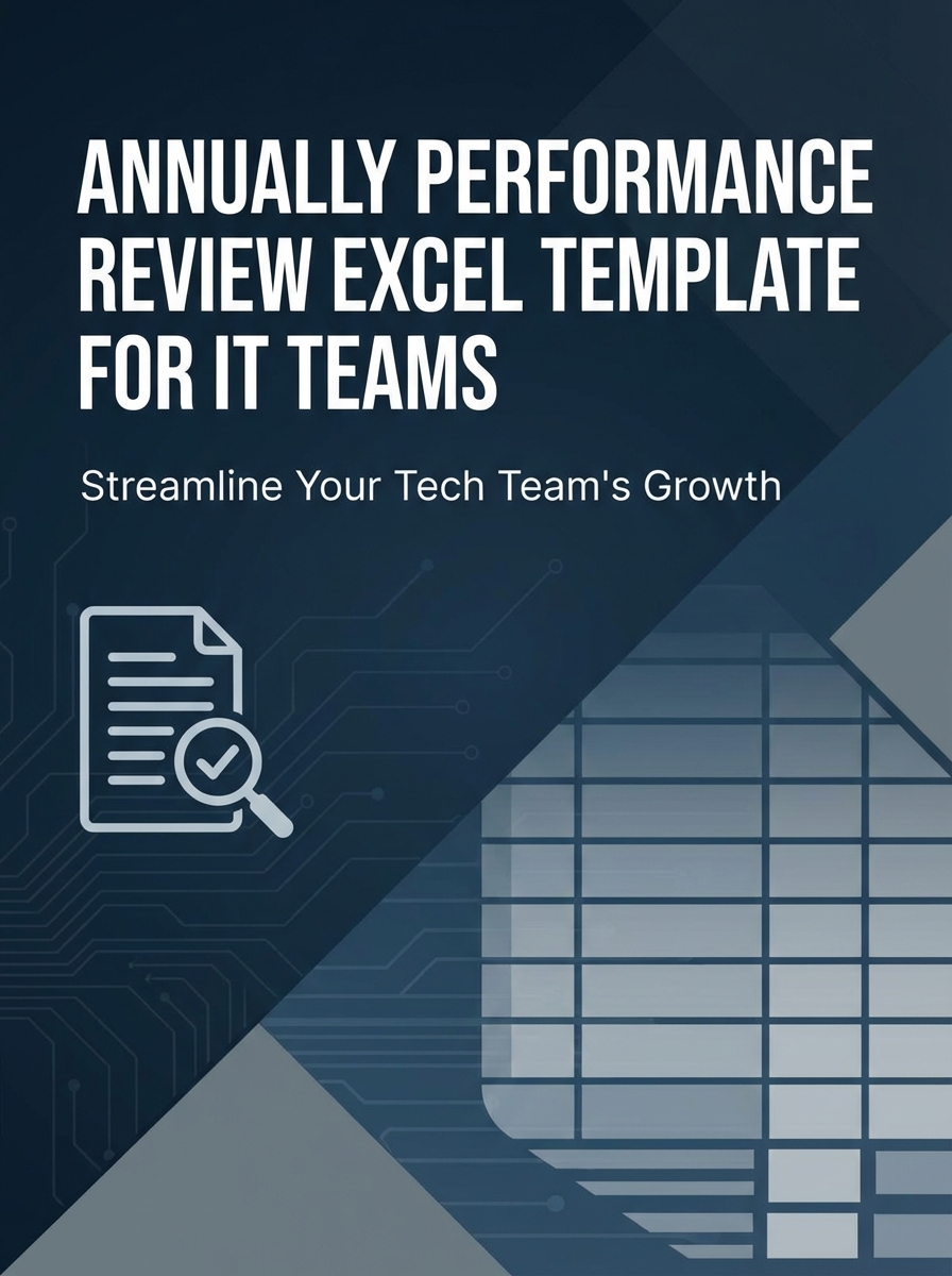 Annually Performance Review Excel Template for IT Teams