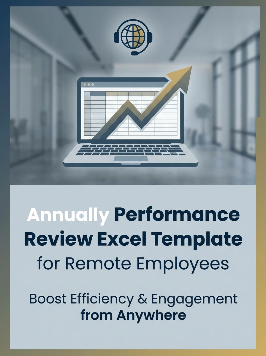 Annually Performance Review Excel Template for Remote Employees