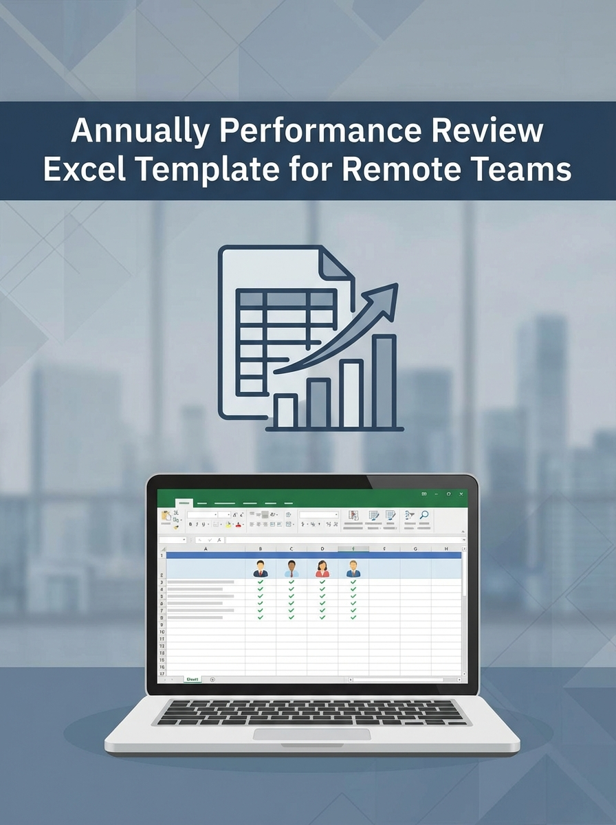 Annually Performance Review Excel Template for Remote Teams