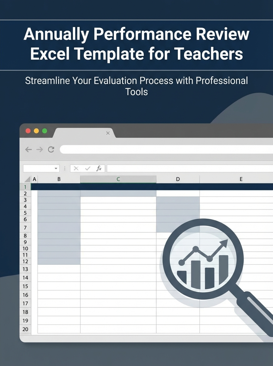 Annually Performance Review Excel Template for Teachers