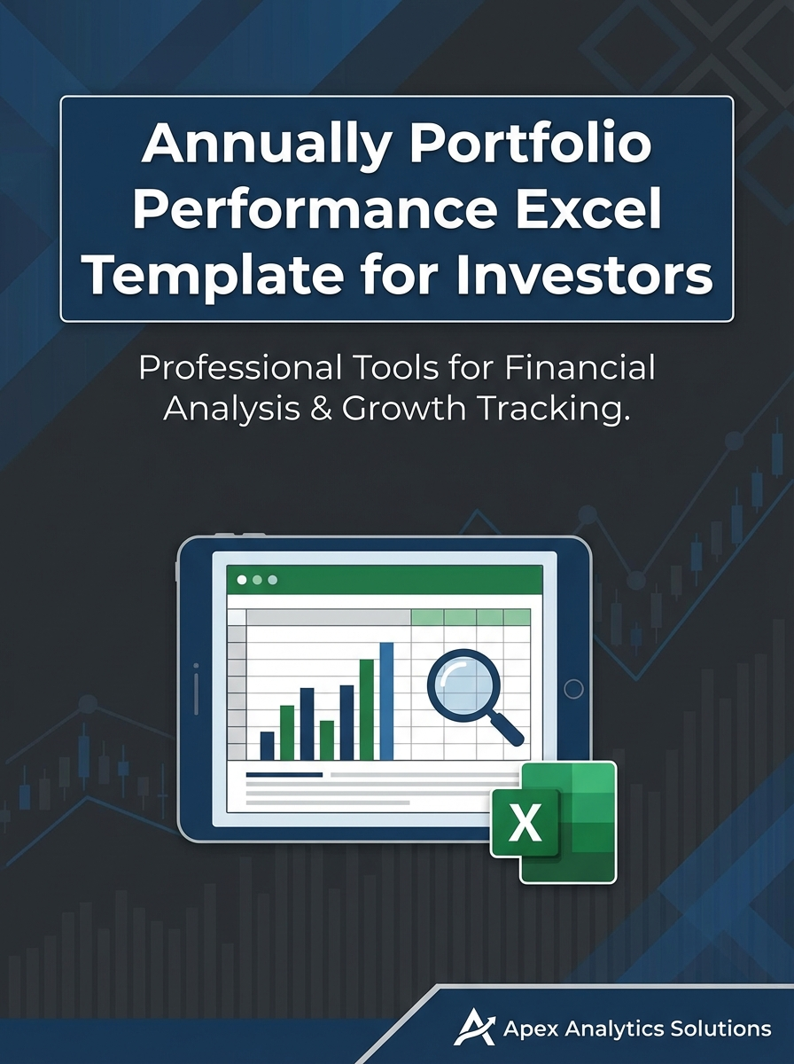 Annually Portfolio Performance Excel Template for Investors