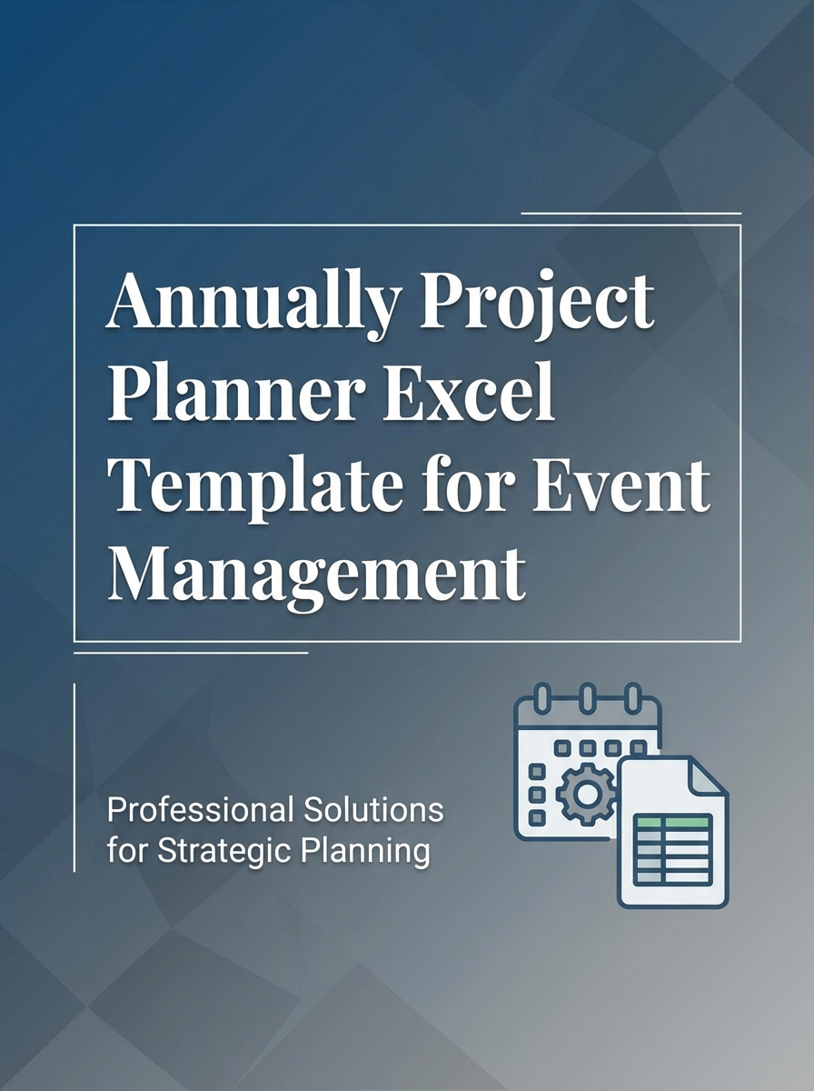 Annually Project Planner Excel Template for Event Management