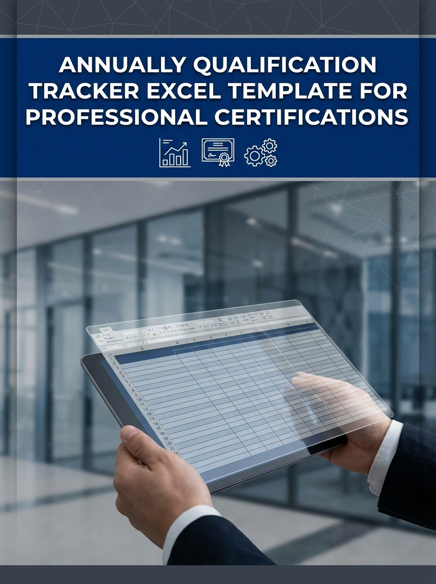 Annually Qualification Tracker Excel Template for Professional Certifications