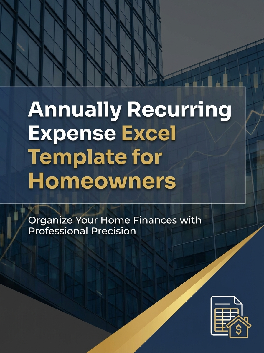 Annually Recurring Expense Excel Template for Homeowners