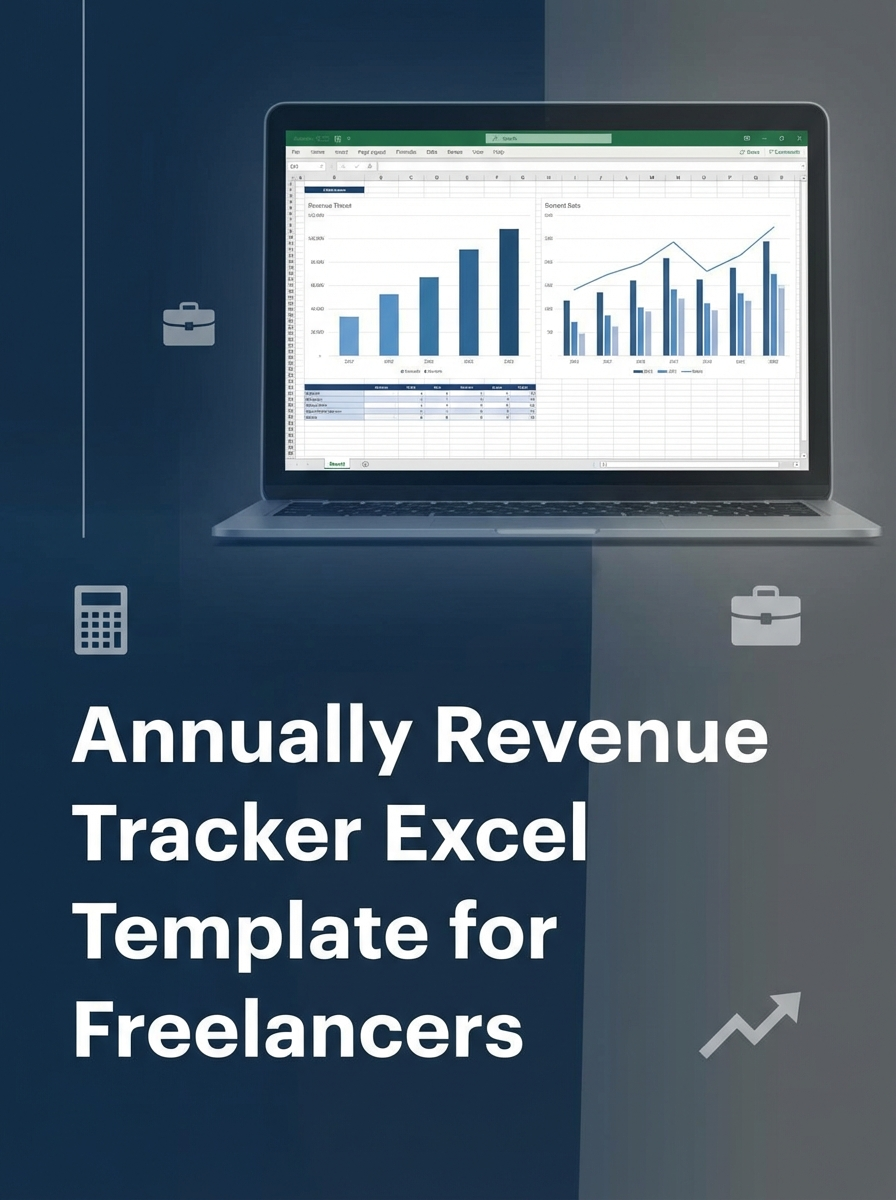 Annually Revenue Tracker Excel Template for Freelancers