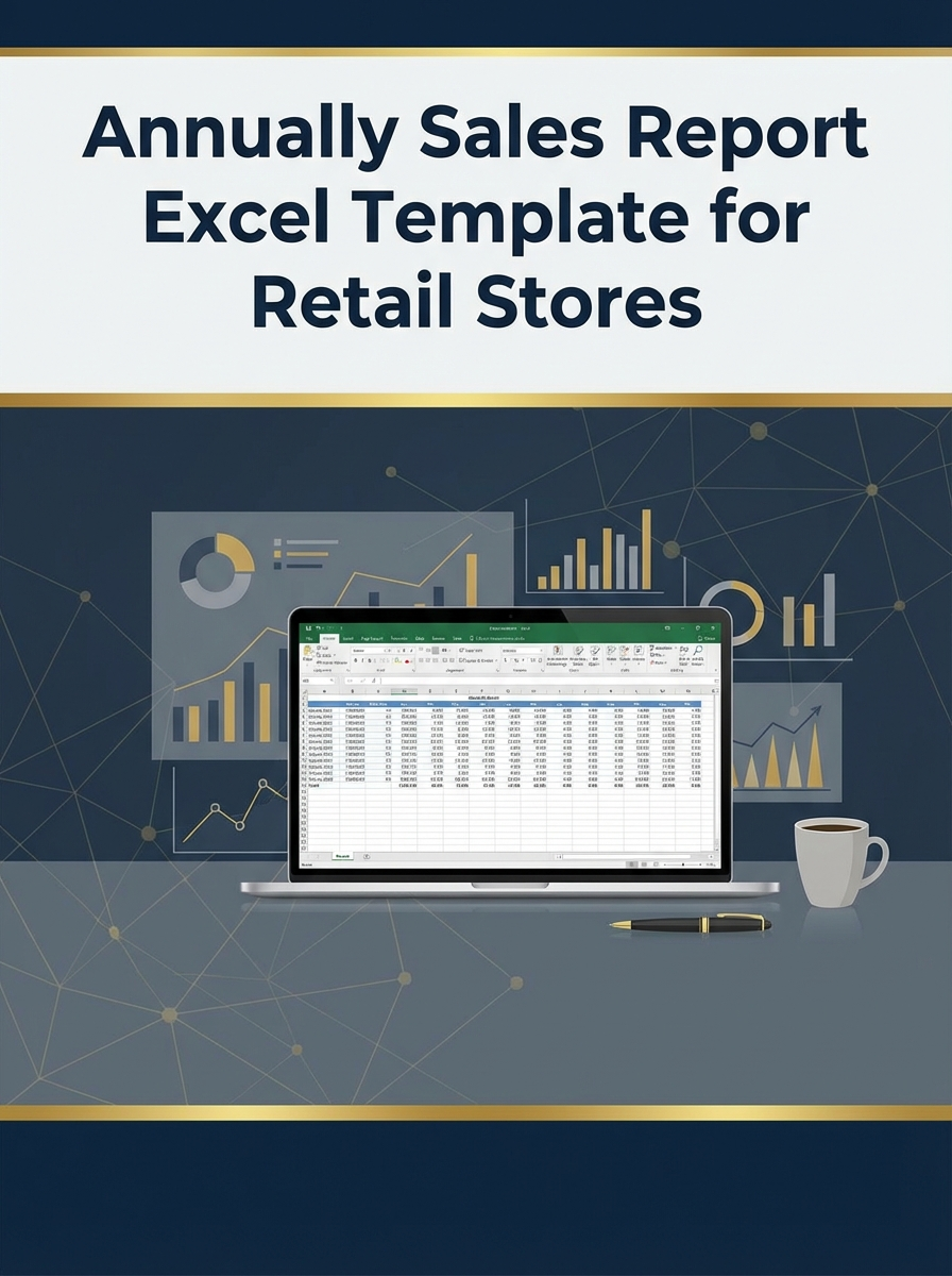 Annually Sales Report Excel Template for Retail Stores