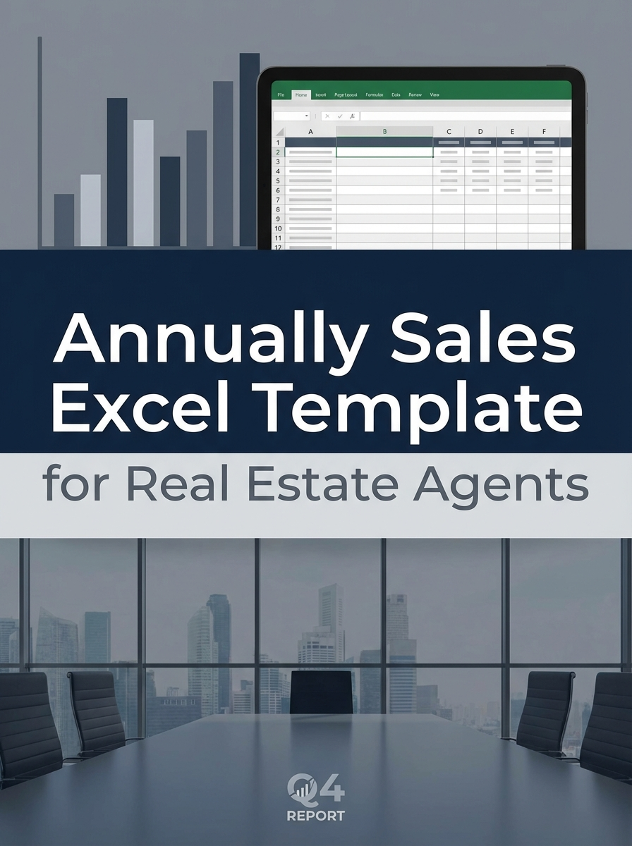 Annually Sales Tracker Excel Template for Real Estate Agents