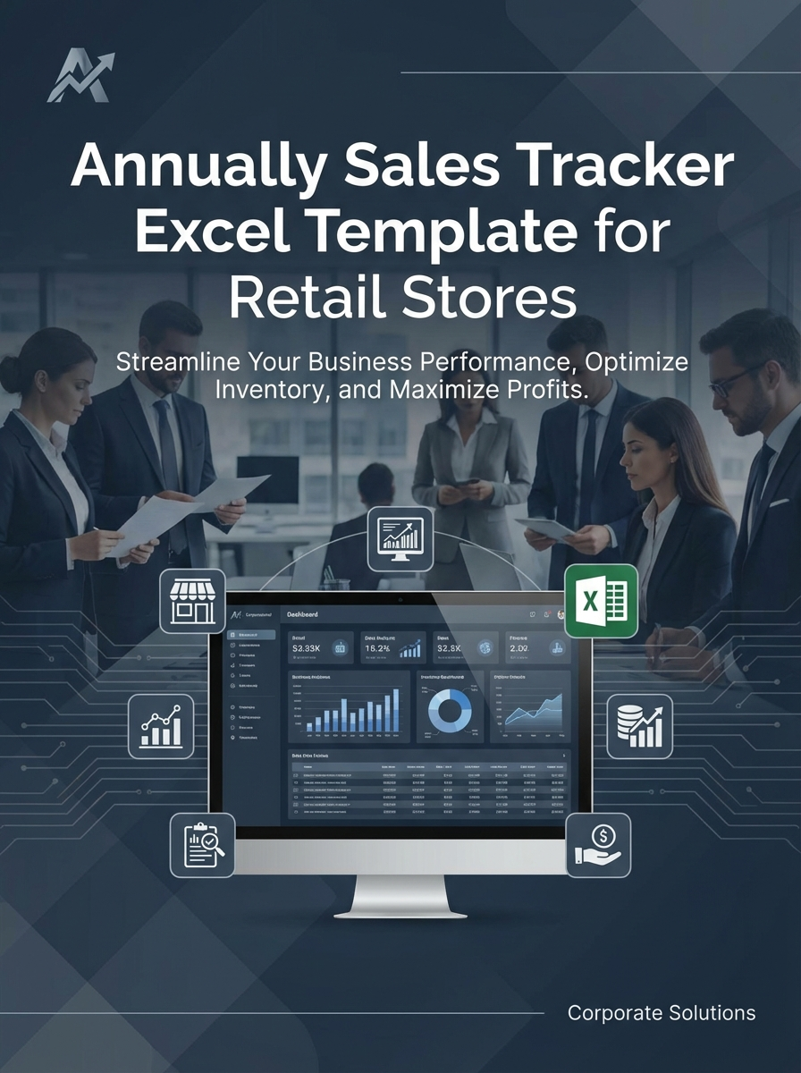Annually Sales Tracker Excel Template for Retail Stores