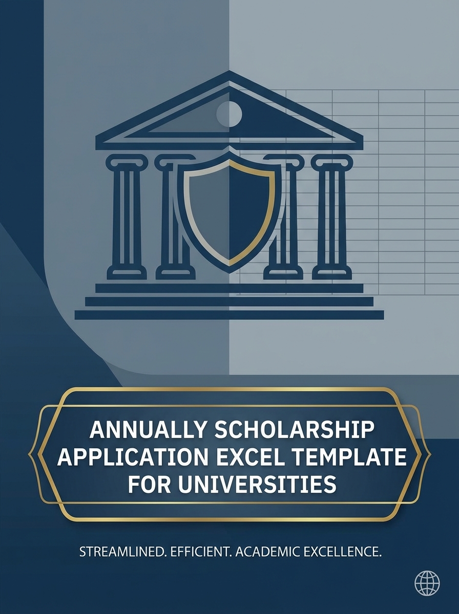 Annually Scholarship Application Excel Template for Universities