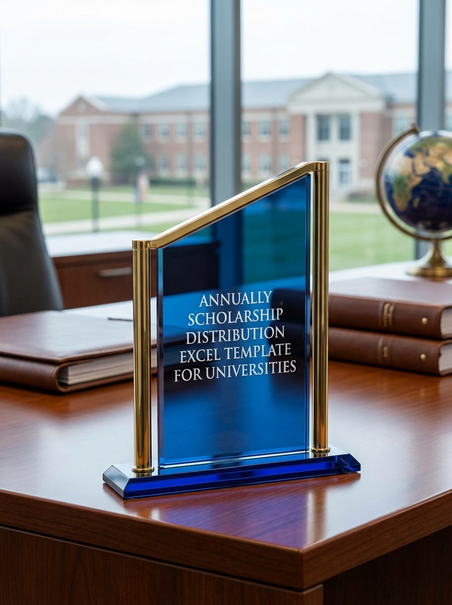 Annually Scholarship Distribution Excel Template for Universities