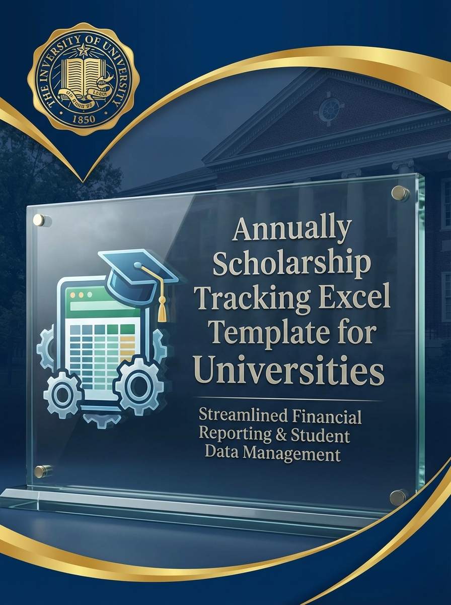 Annually Scholarship Tracking Excel Template for Universities