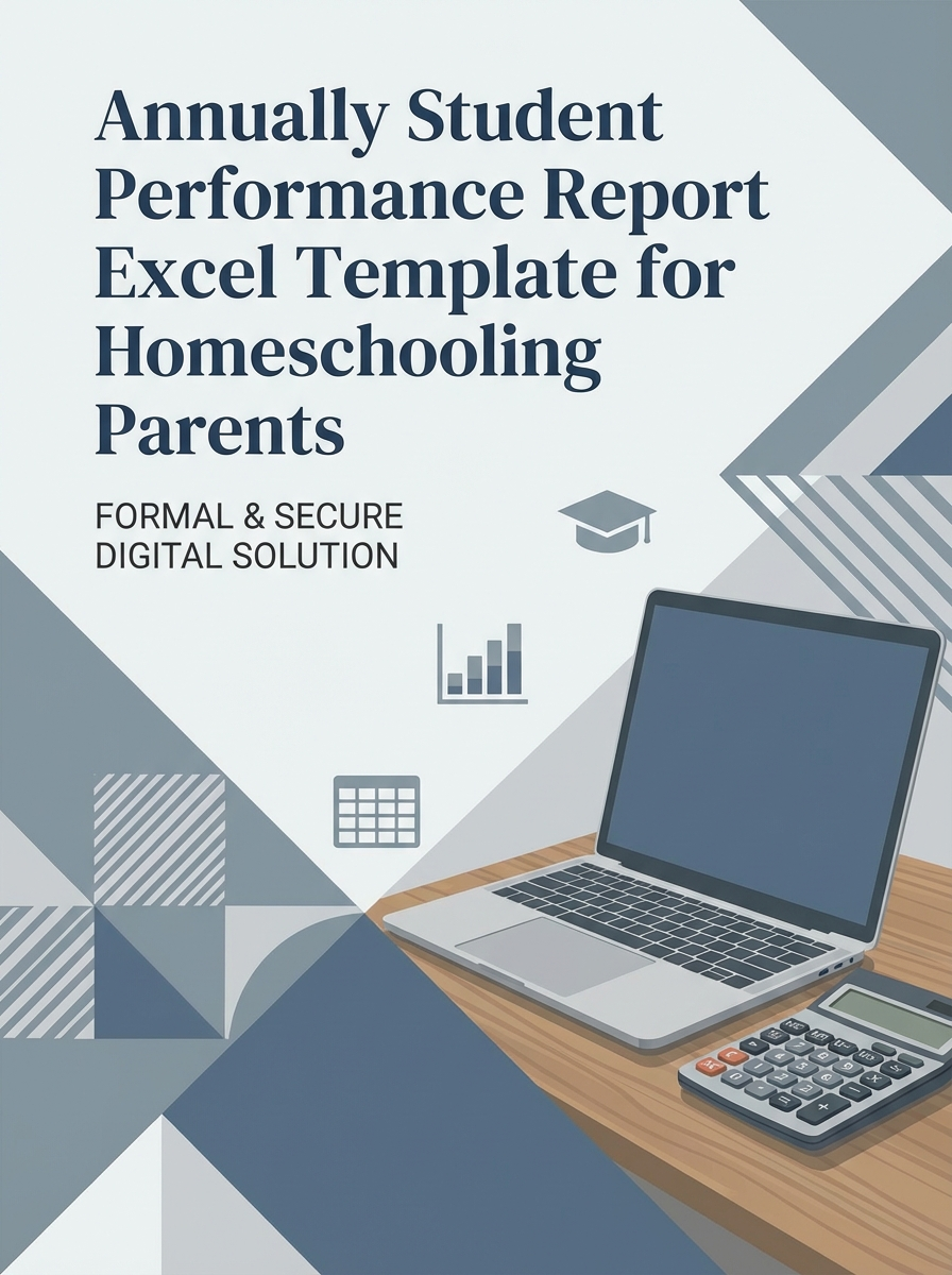 Annually Student Performance Report Excel Template for Homeschooling Parents