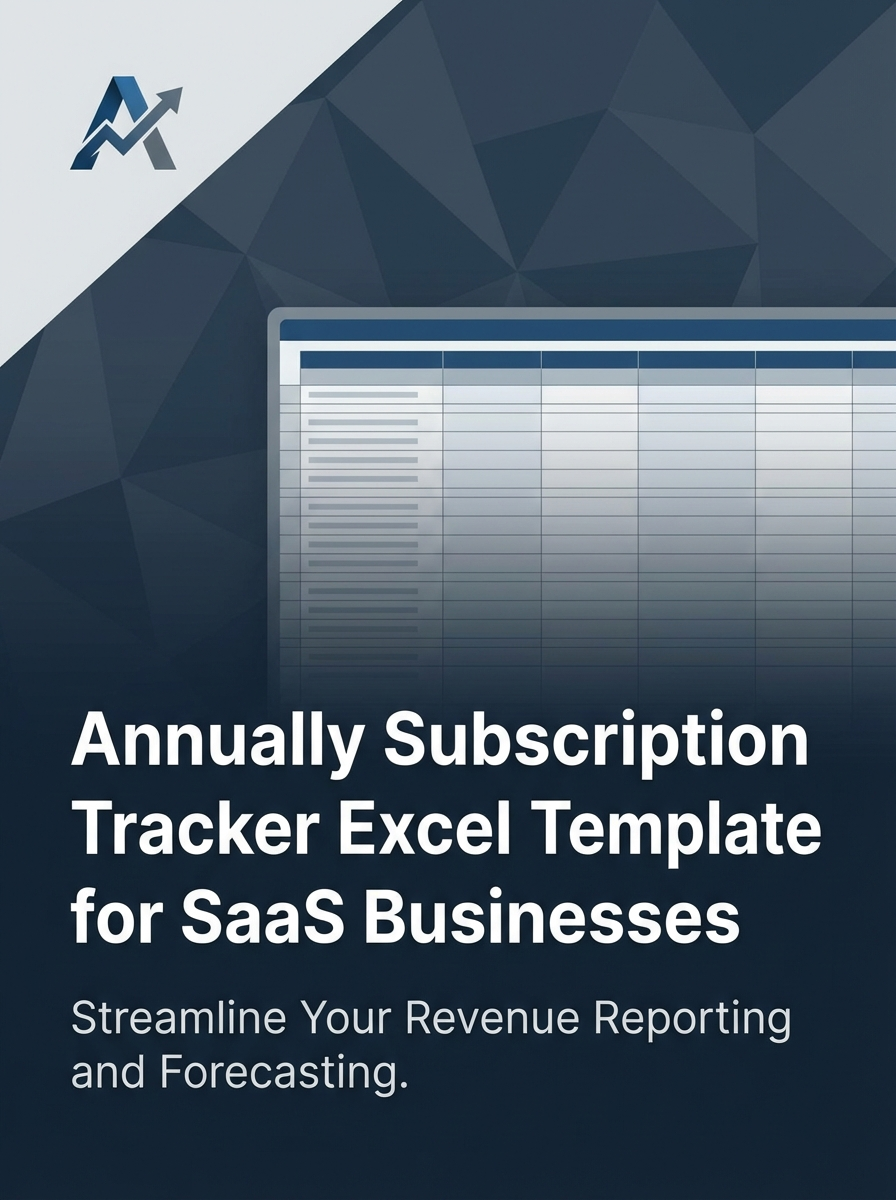 Annually Subscription Tracker Excel Template for SaaS Businesses