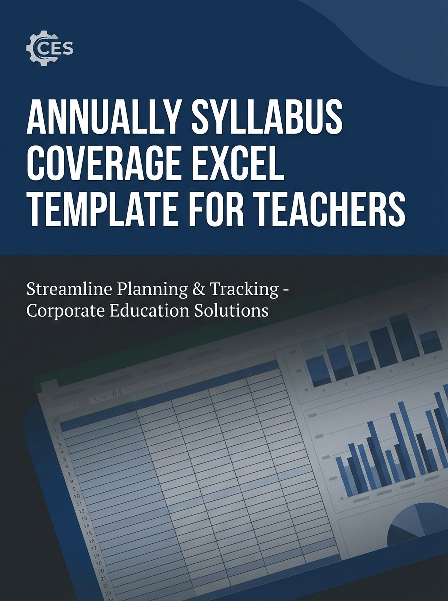 Annually Syllabus Coverage Excel Template for Teachers