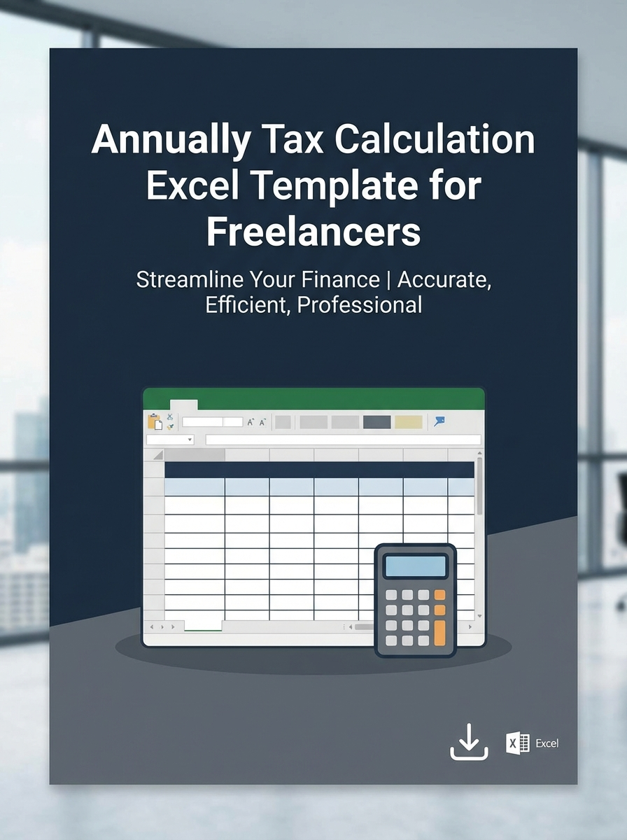 Annually Tax Calculation Excel Template for Freelancers