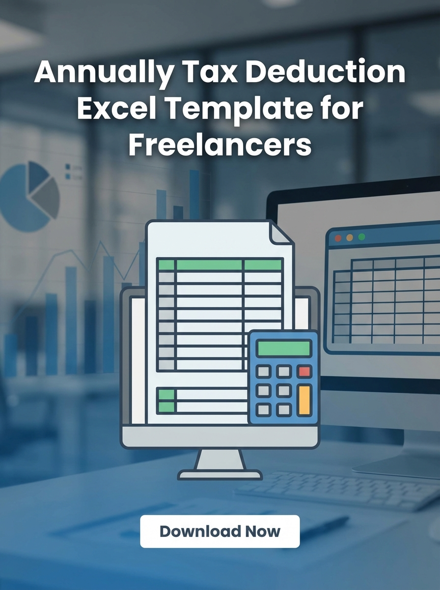 Annually Tax Deduction Excel Template for Freelancers