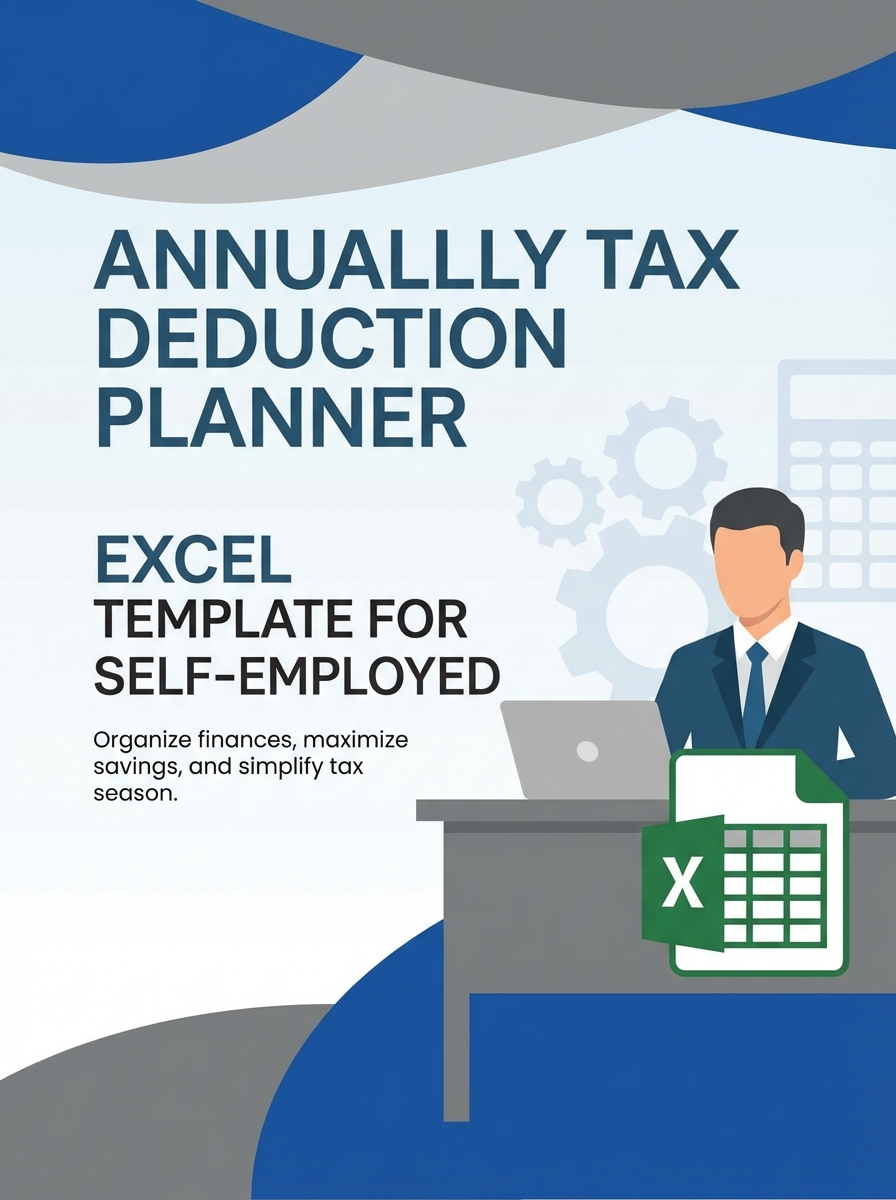 Annually Tax Deduction Planner Excel Template for Self-Employed