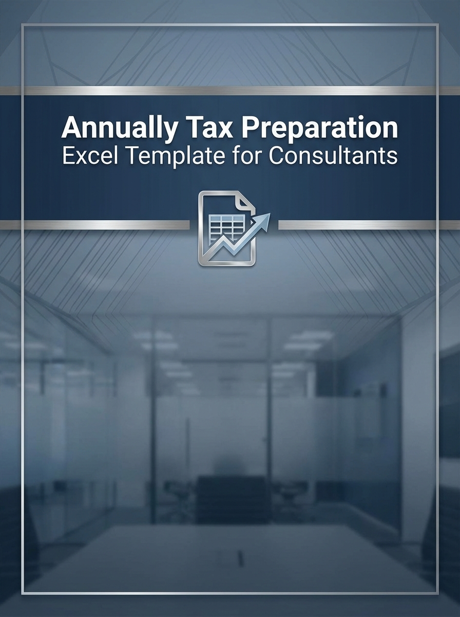 Annually Tax Preparation Excel Template for Consultants