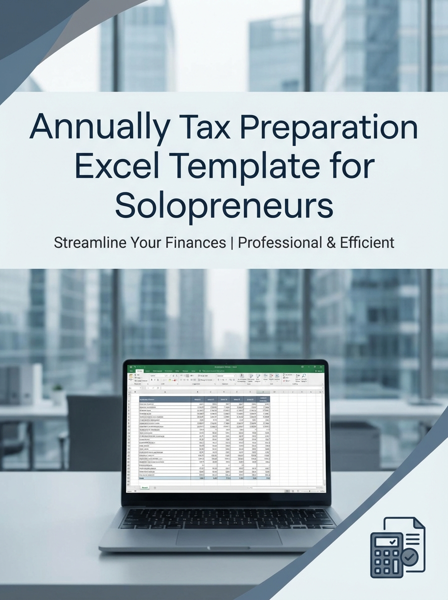 Annually Tax Preparation Excel Template for Solopreneurs
