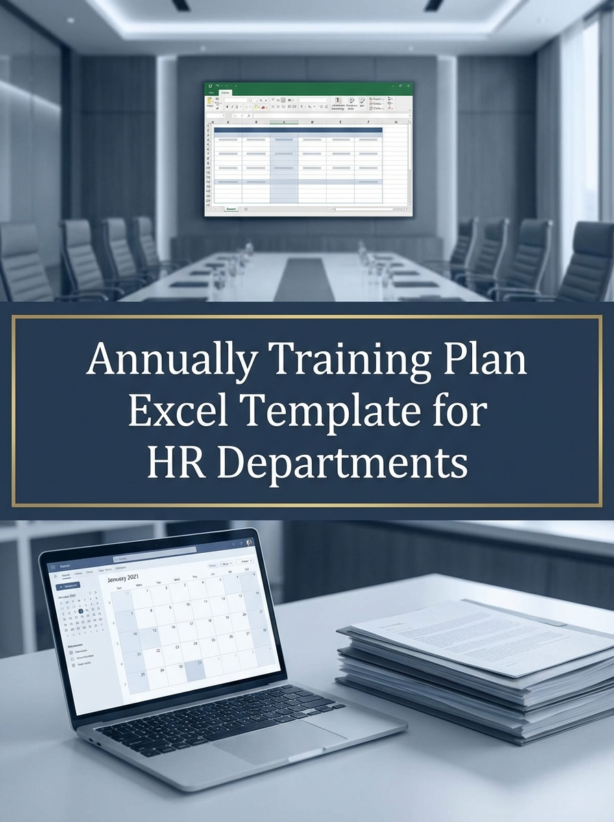 Annually Training Plan Excel Template for HR Departments