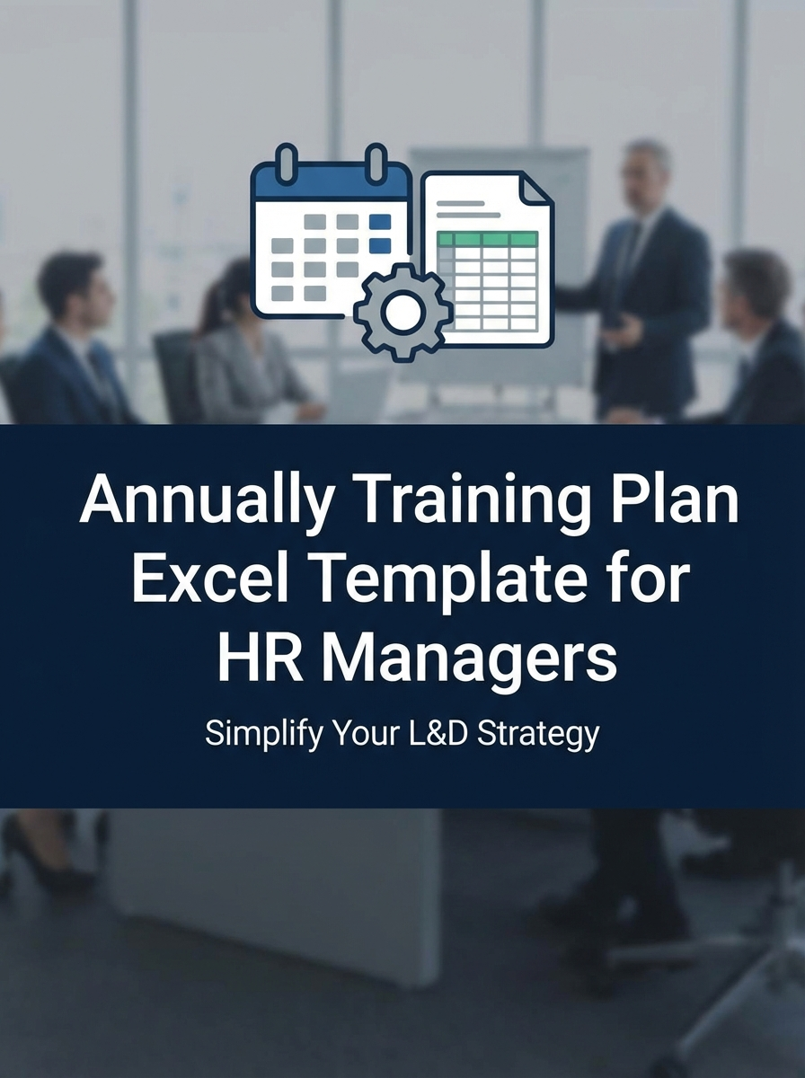Annually Training Plan Excel Template for HR Managers