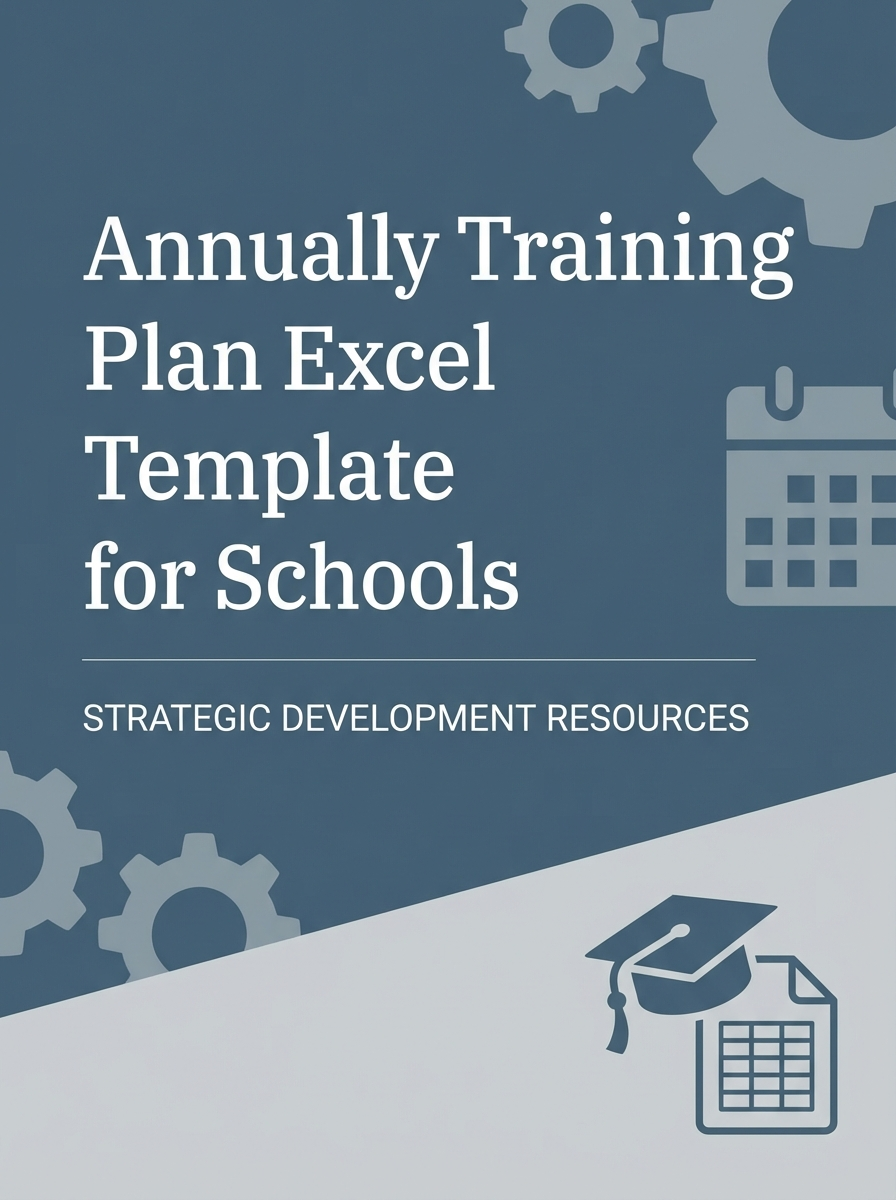 Annually Training Plan Excel Template for Schools