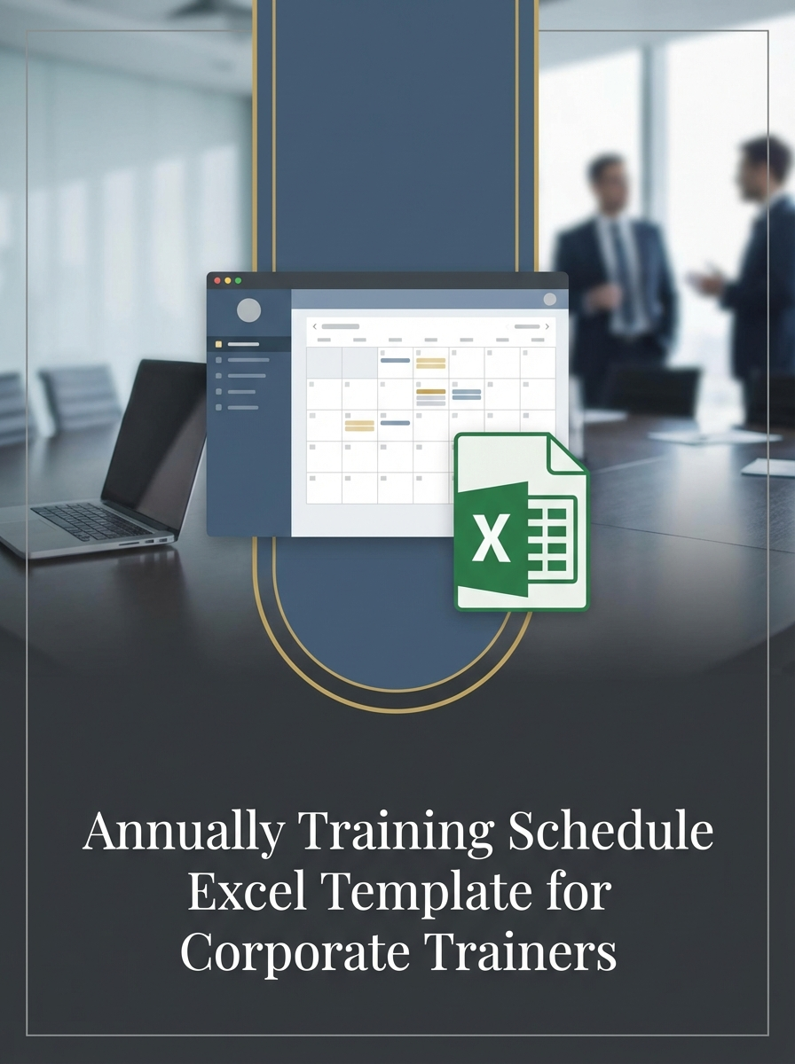 Annually Training Schedule Excel Template for Corporate Trainers