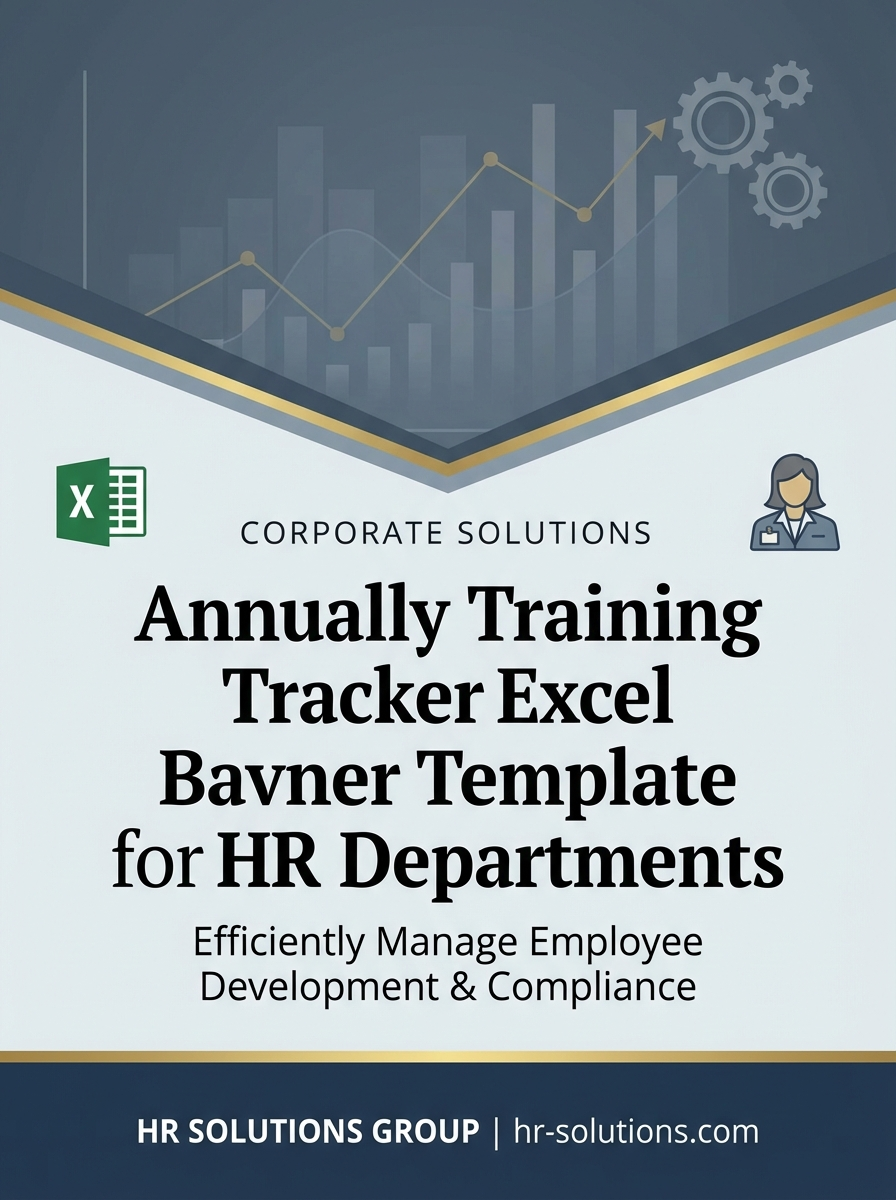 Annually Training Tracker Excel Template for HR Departments