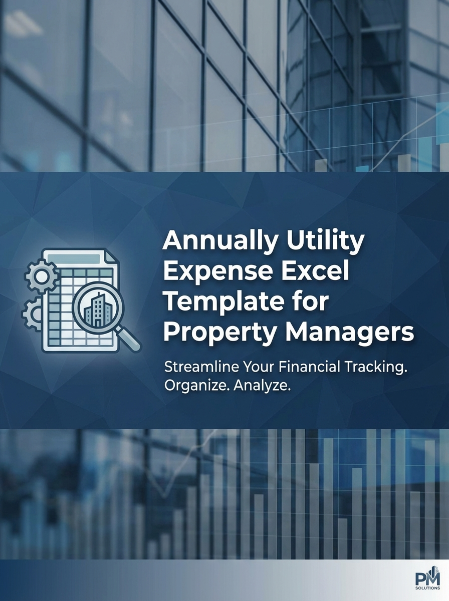 Annually Utility Expense Excel Template for Property Managers