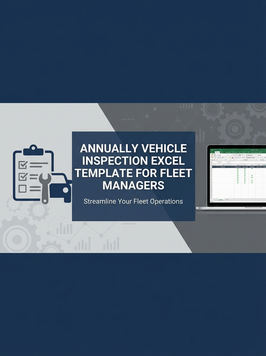 Annually Vehicle Inspection Excel Template for Fleet Managers