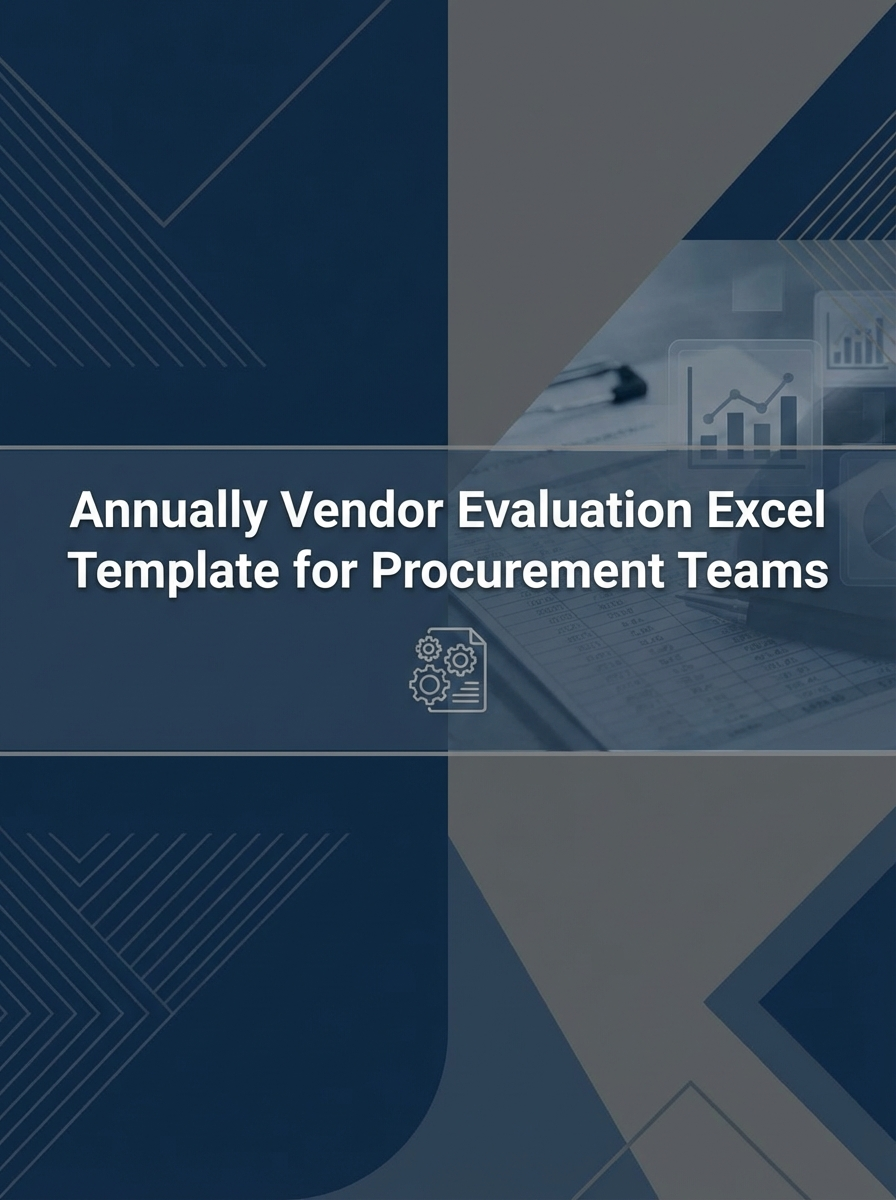 Annually Vendor Evaluation Excel Template for Procurement Teams