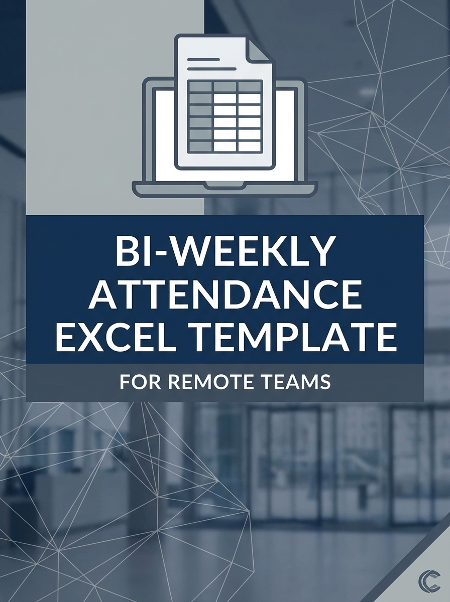 Bi-weekly Attendance Excel Template for Remote Teams