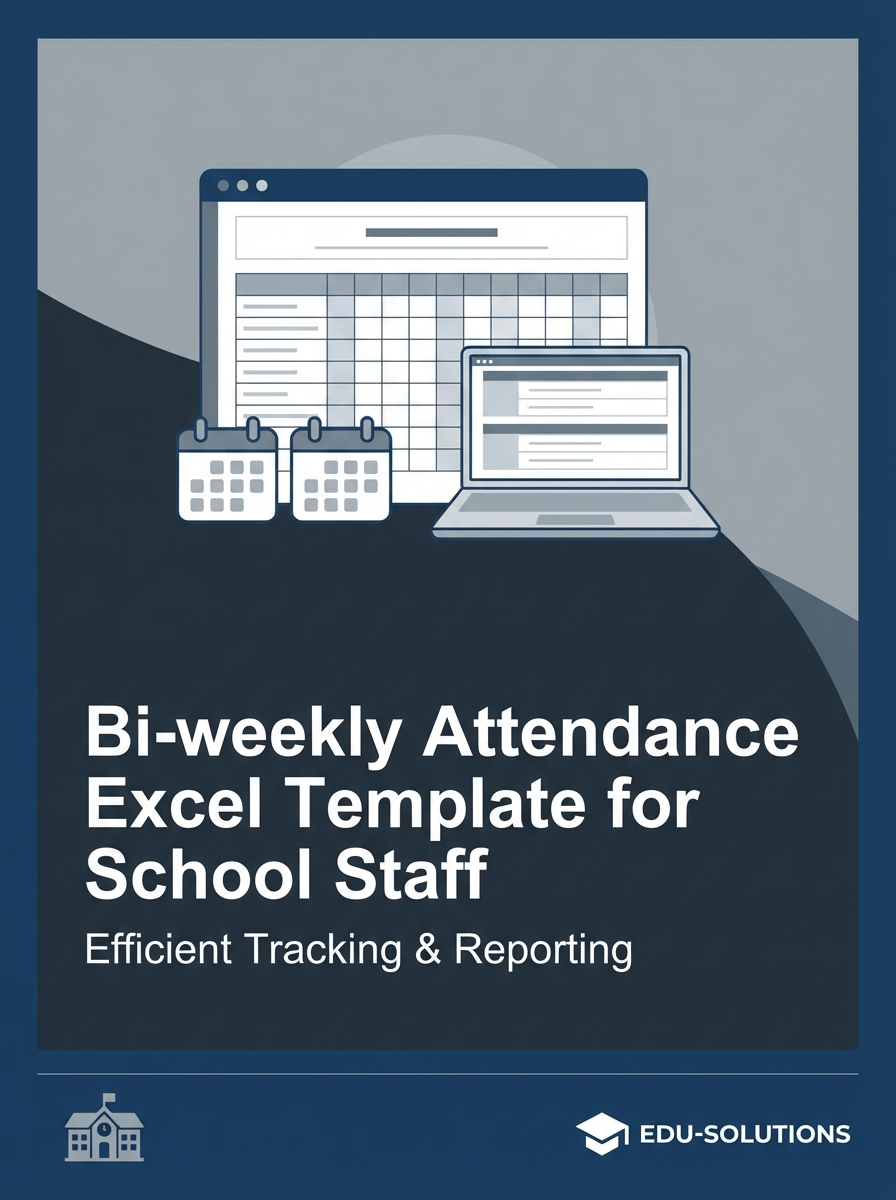 Bi-weekly Attendance Excel Template for School Staff