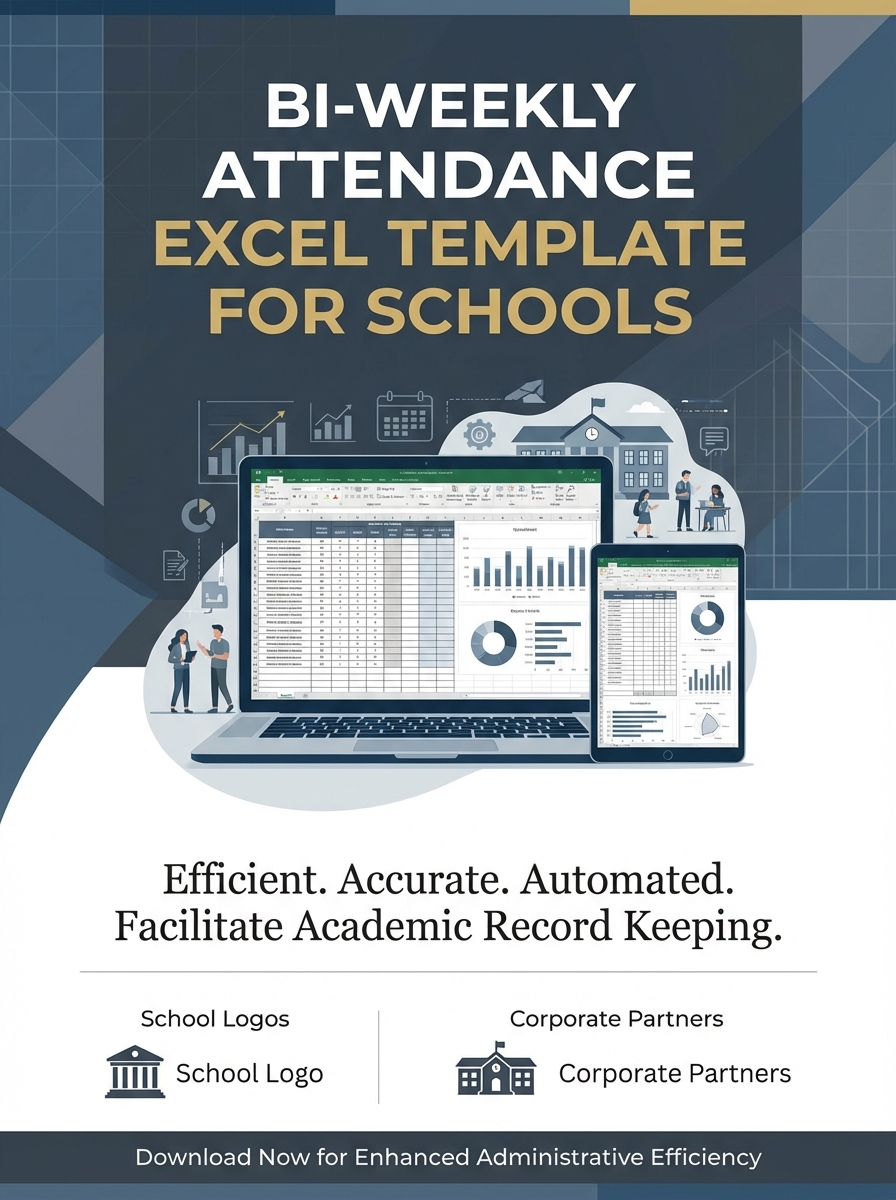 Bi-weekly Attendance Excel Template for Schools