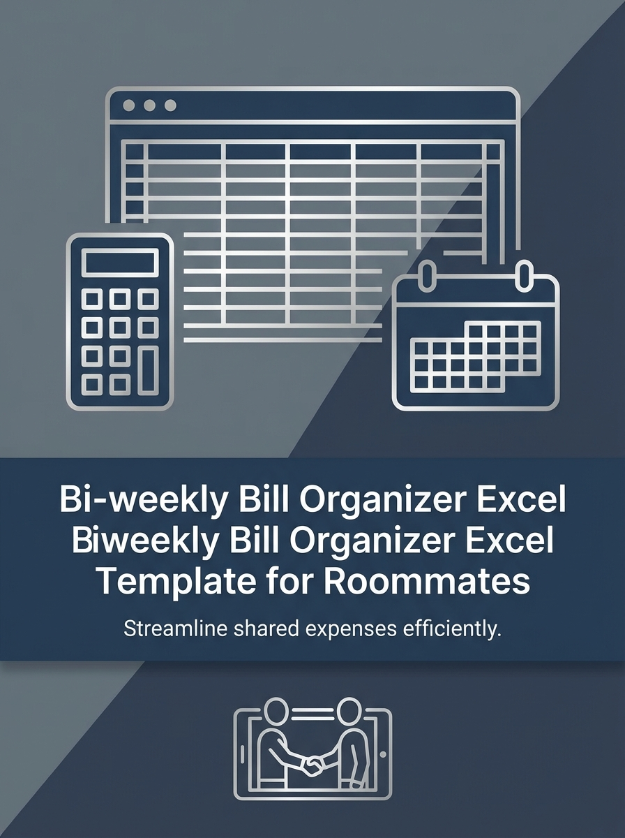 Bi-weekly Bill Organizer Excel Template for Roommates