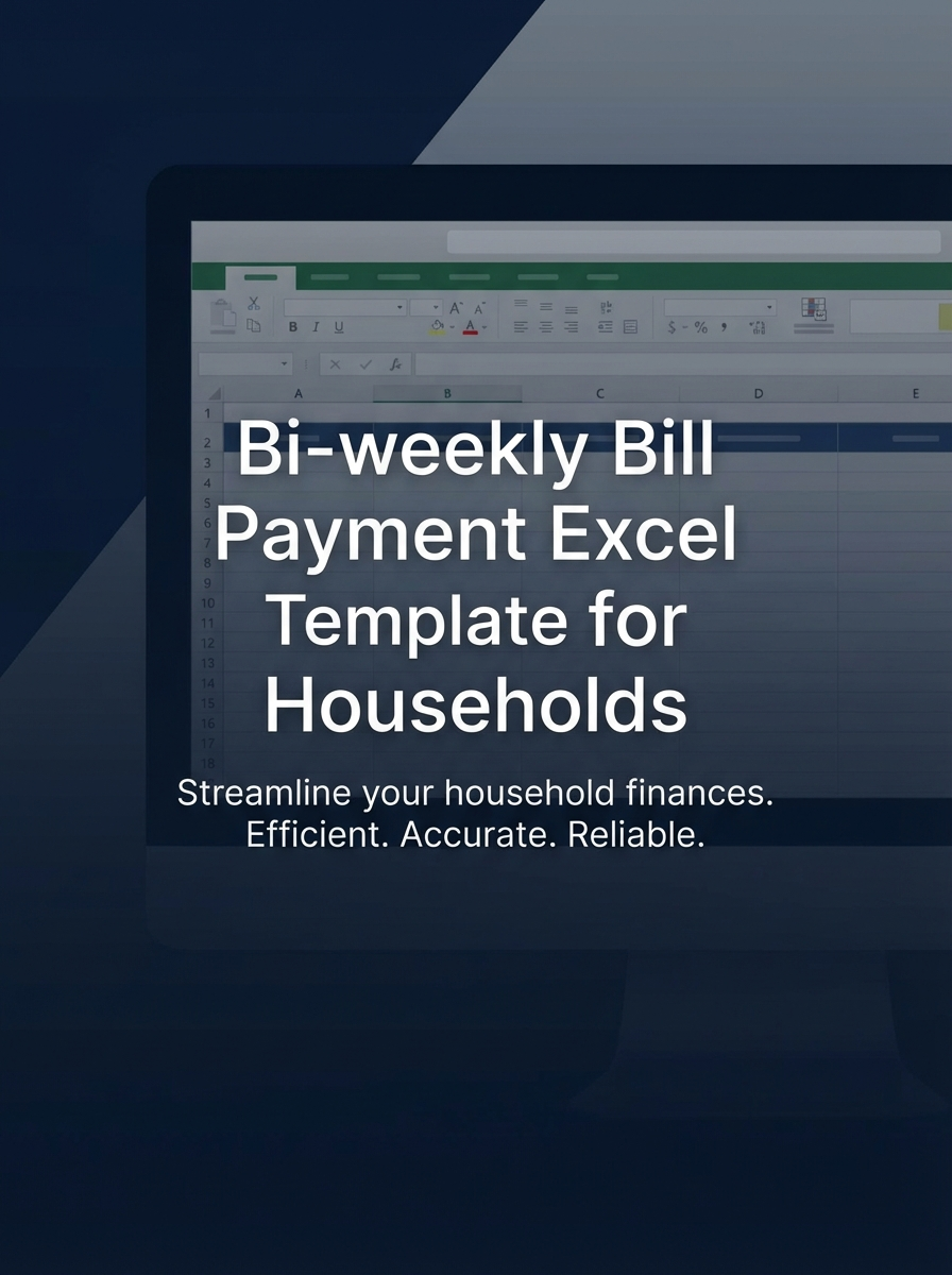 Bi-weekly Bill Payment Excel Template for Households