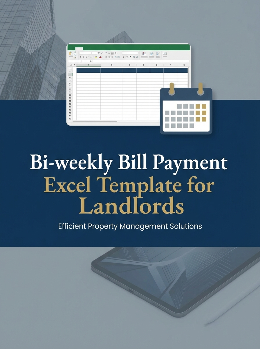 Bi-weekly Bill Payment Excel Template for Landlords