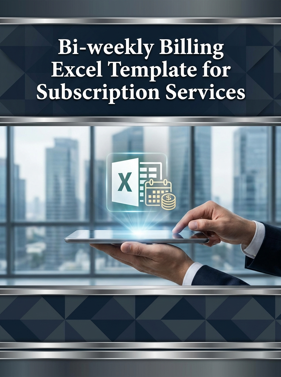 Bi-weekly Billing Excel Template for Subscription Services