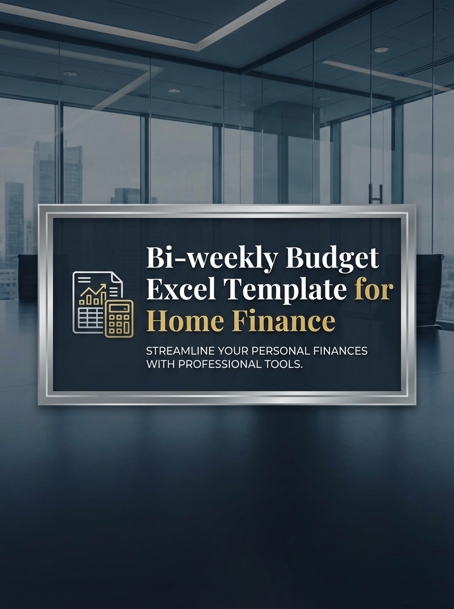 Bi-weekly Budget Excel Template for Home Finance