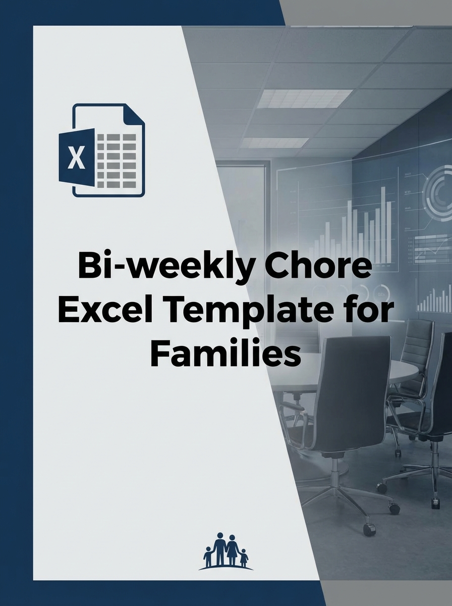 Bi-weekly Chore Chart Excel Template for Families