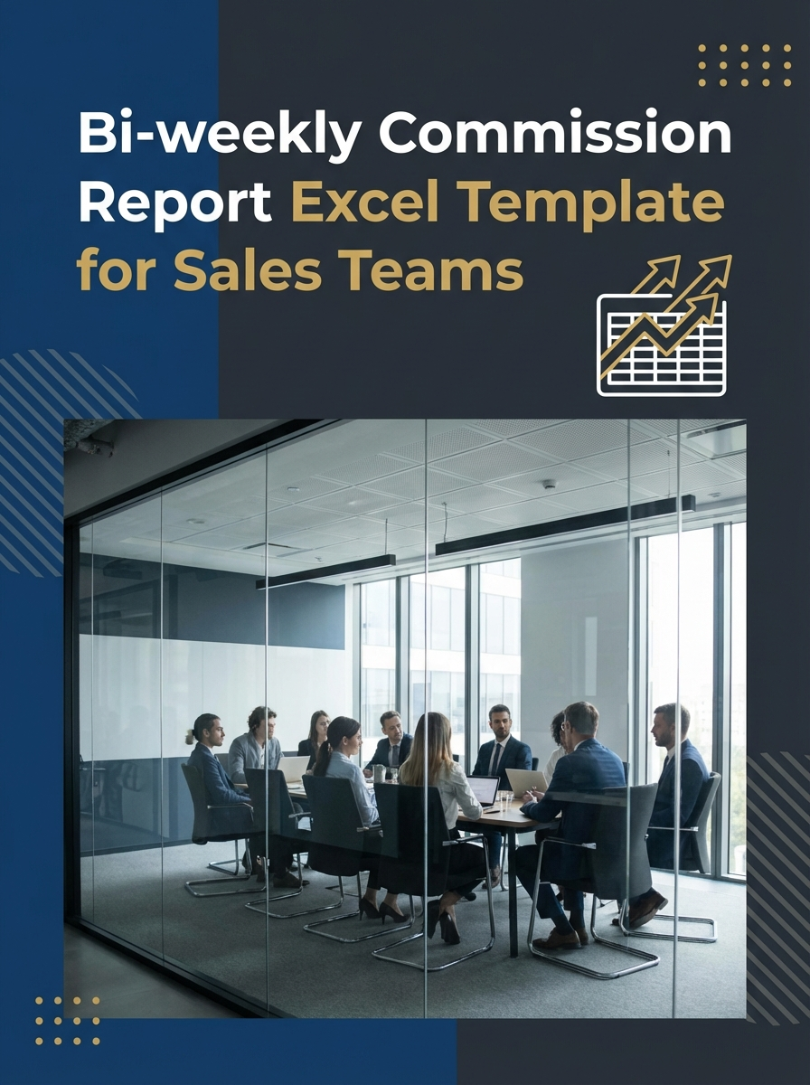Bi-weekly Commission Report Excel Template for Sales Teams
