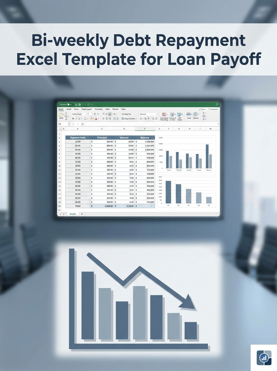 Bi-weekly Debt Repayment Excel Template for Loan Payoff