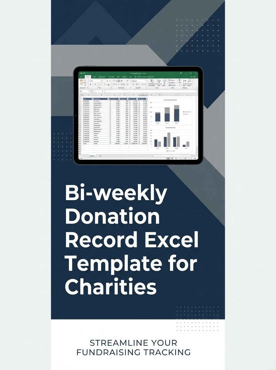 Bi-weekly Donation Record Excel Template for Charities