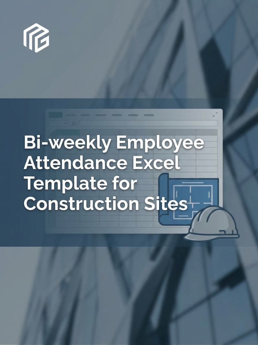 Bi-weekly Employee Attendance Excel Template for Construction Sites