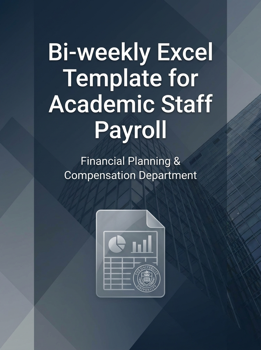 Bi-weekly Excel Template for Academic Staff Payroll
