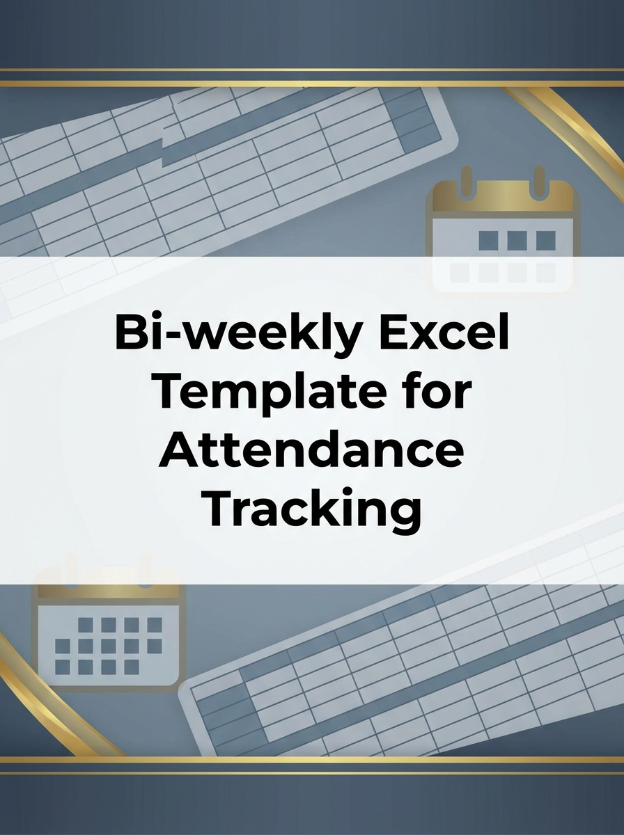 Bi-weekly Excel Template for Attendance Tracking