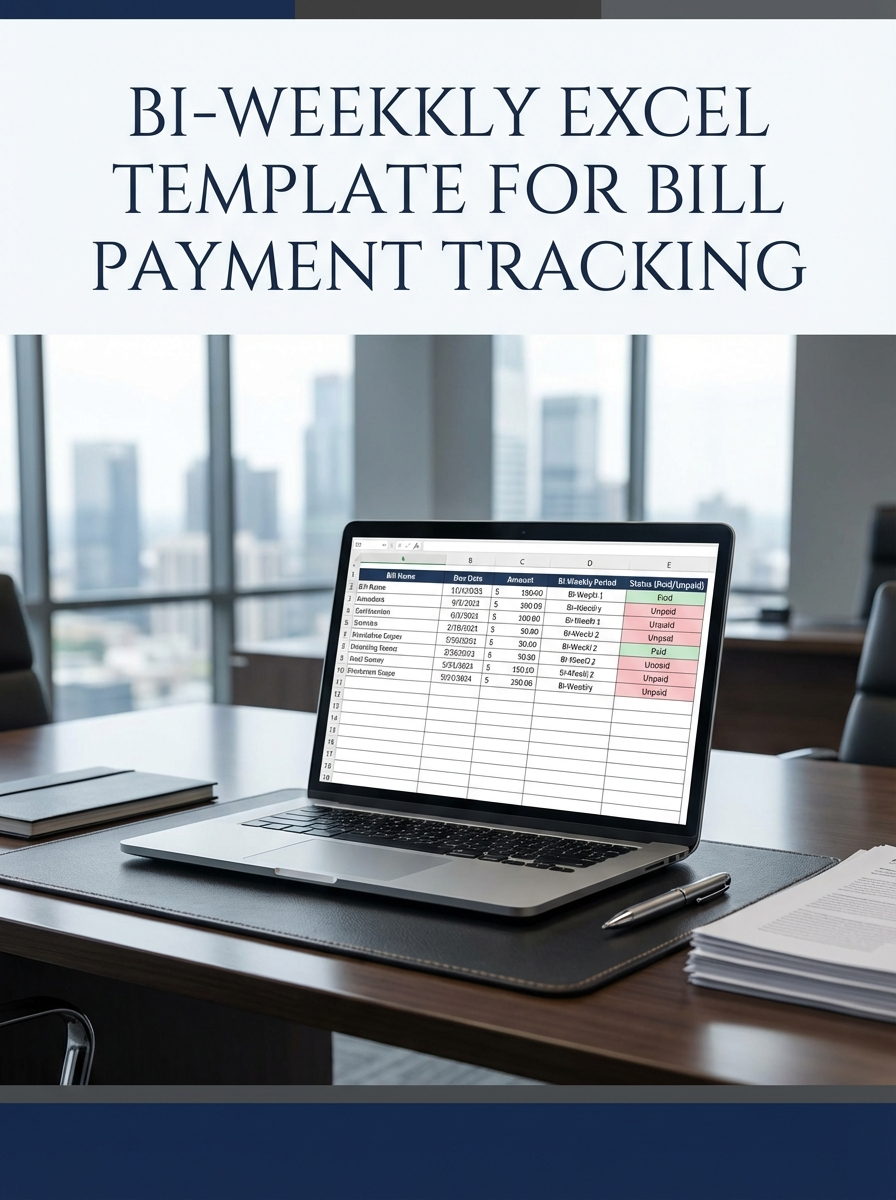 Bi-weekly Excel Template for Bill Payment Tracking