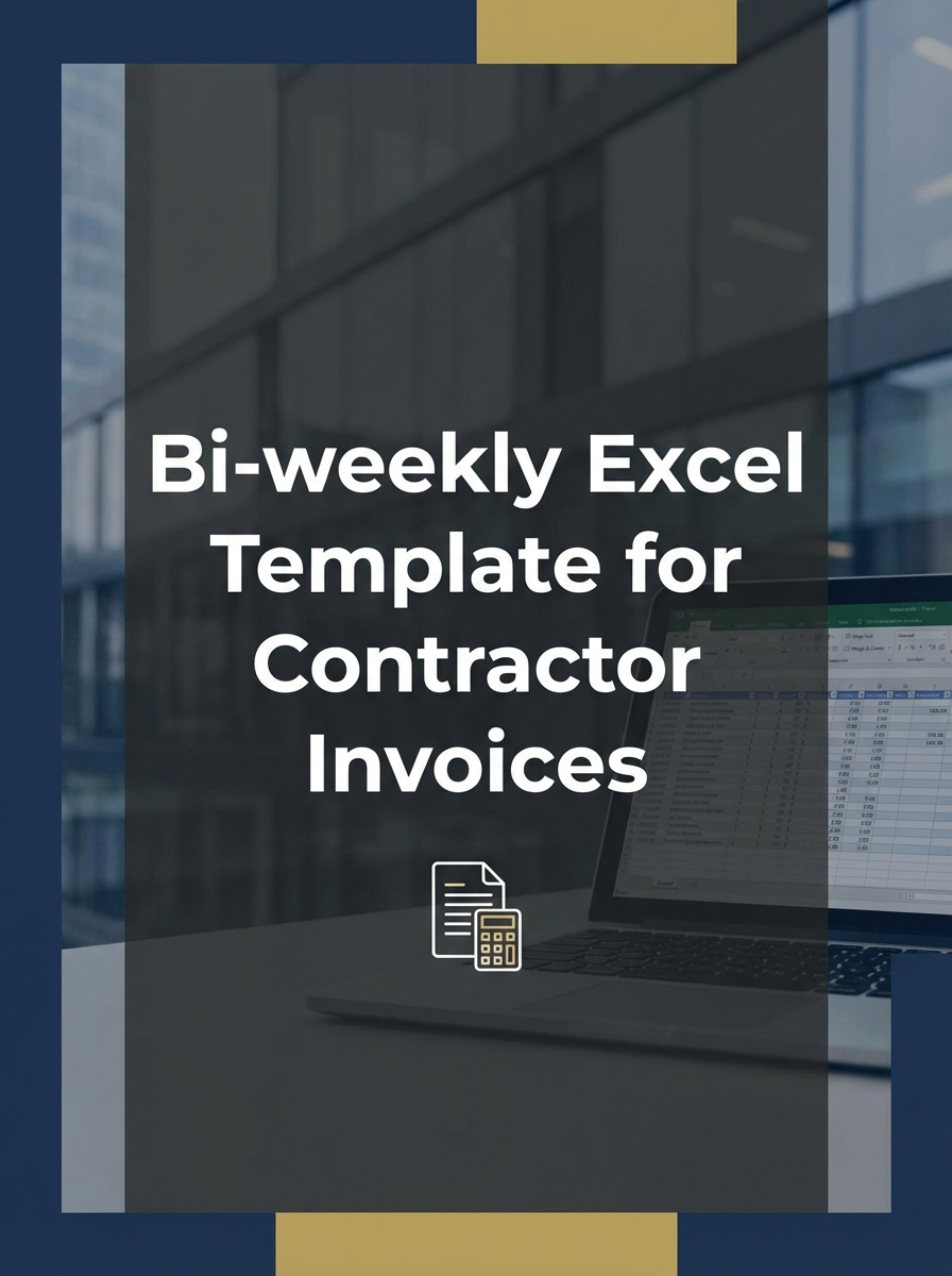 Bi-weekly Excel Template for Contractor Invoices