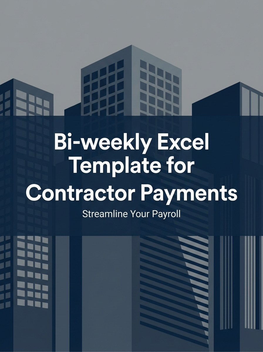 Bi-weekly Excel Template for Contractor Payments