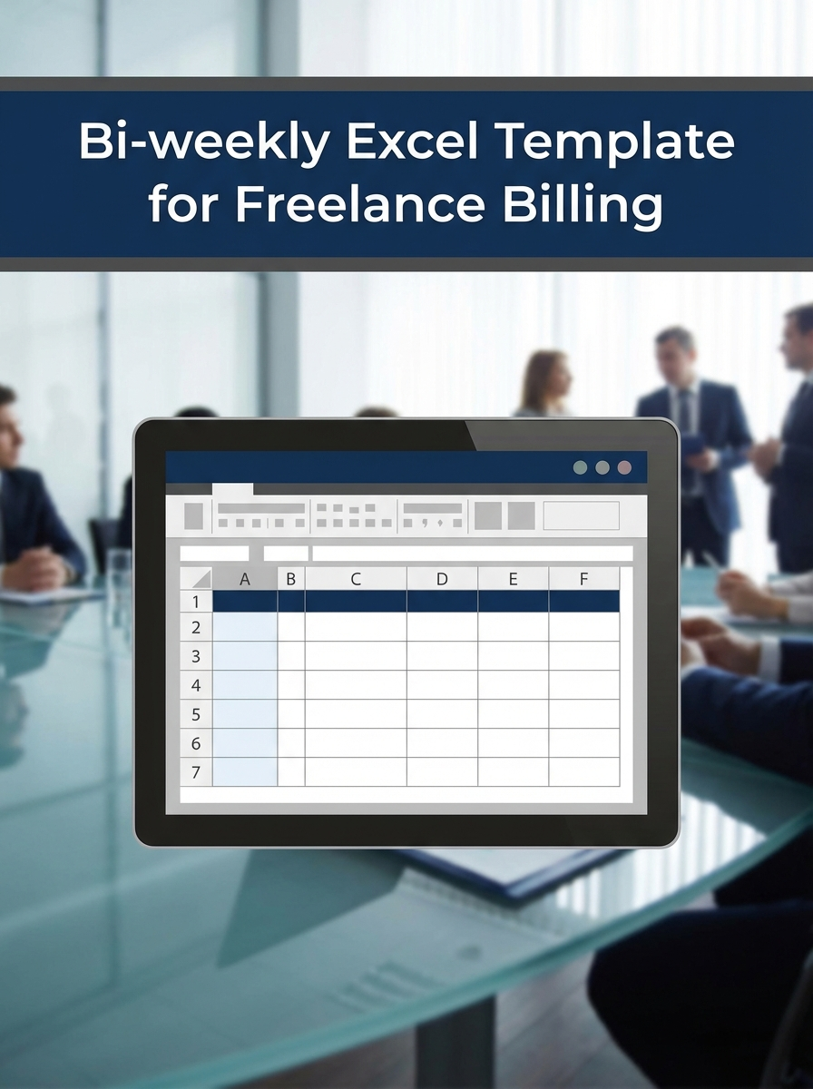 Bi-weekly Excel Template for Freelance Billing